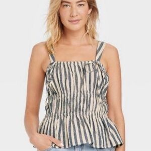 NWT Striped Sleeveless Top by Universal Thread